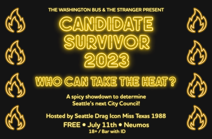 Today's Stranger Suggests: Candidate Survivor 2023